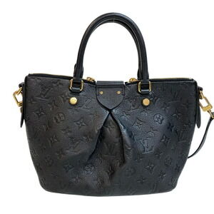 Louis Vuitton Mazarine Shoulder Bag Empreinte Tote Black